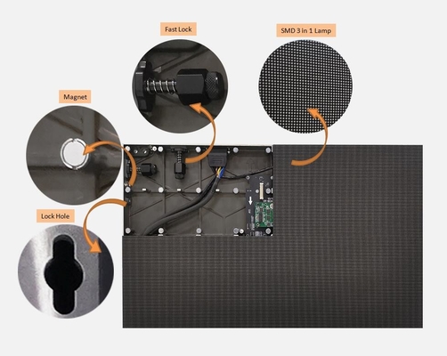 주문 P0.9 UHD 미니 LED 디스플레이 패널 실내 600x337.5mm 전면 유지보수 online manufacture