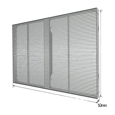 주문 실내 유리 투명 LED 디스플레이 패널 P3.91-7.8 HD 외관 online manufacture