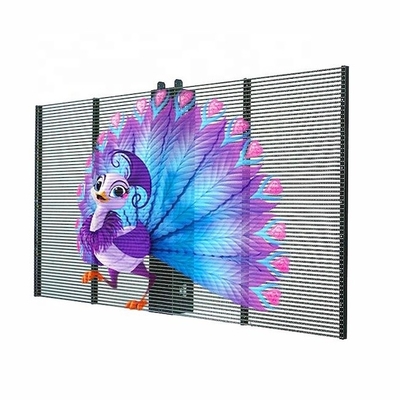 주문 P3.91-7.8 투명 LED 디스플레이 패널 1000x1000mm 고 밝기 유리 창문 online manufacture