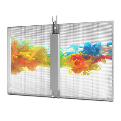 주문 풀 컬러 3.9mm 투명 LED 비디오 벽 유리 창문 online manufacture