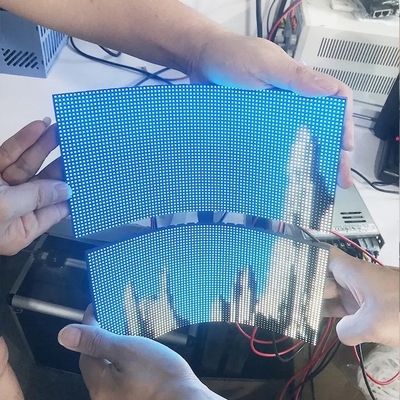 주문 P3mm 볼 유연 LED 디스플레이 스크린 광고 곡선 모양 online manufacture