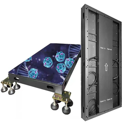 주문 풀 컬러 500x1000mm 댄스 플로어 LED 스크린 P3.91 인터랙티브 게임 online manufacture